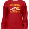 Weekends Are For Camping Phrase Sweatshirt Women's -GoatDeals Designs - Image 5