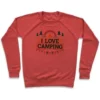 I LOVE CAMPING (POCKET CAMP PARODY) CREWNECK SWEATSHIRT - Image 4