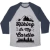 HIKING IS MY CARDIO UNISEX TRI-BLEND BASEBALL TEE - Image 3