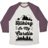 HIKING IS MY CARDIO UNISEX TRI-BLEND BASEBALL TEE - Image 4