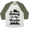 HIKING IS MY CARDIO UNISEX TRI-BLEND BASEBALL TEE - Image 5