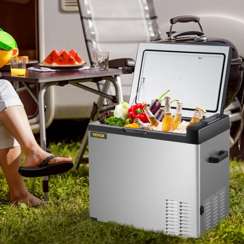 VEVOR 12 Volt Refrigerator, Portable Refrigerator (-4~68) With APP Control Car Compressor Fridge Cooler 12V/24V DC and 110-220V AC For Camping, Road Trip, Boat, Skincare, Outdoor and Home (32 Quart) - Image 7