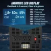 Pure Sine Wave Inverter, 5000 Watt, Power Inverter, DC 12V to AC 120V Car Inverter, with LCD Display, USB Port and Remote Controller, Power Converter for Car RV Truck Solar System Travel Camping - Image 2