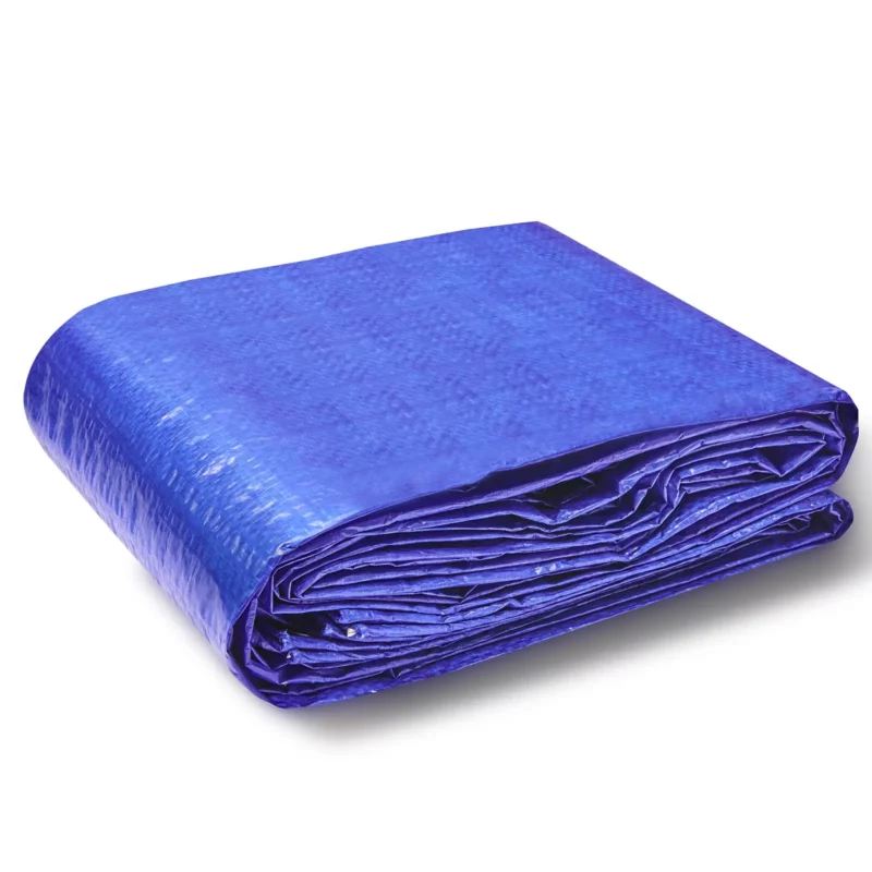 VEVOR Tarp Waterproof 12x16 ft, Plastic Poly Tarp Cover 5 Mil, Multi Purpose Outdoor Tarpaulin with High Durability Reinforced Grommets and Edges for Truck, RV, Boat, Camping (Blue) - Image 8