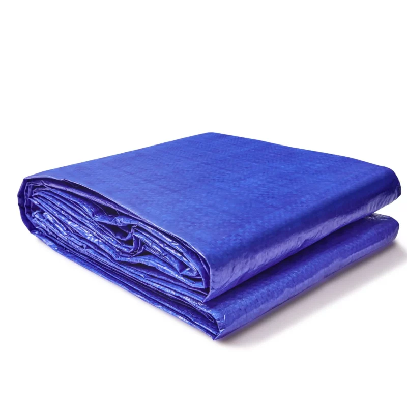 VEVOR Tarp Waterproof 12x16 ft, Plastic Poly Tarp Cover 5 Mil, Multi Purpose Outdoor Tarpaulin with High Durability Reinforced Grommets and Edges for Truck, RV, Boat, Camping (Blue) - Image 9