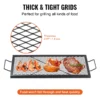 X-Marks Fire Pit Grill Grate, Rectangle Cooking Grate, Heavy Duty Steel Campfire BBQ Grill Grid with Handle & Support X Wire, Portable Camping Cookware for Outside Party Gathering, 32 Inch Black - Image 3