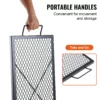 X-Marks Fire Pit Grill Grate, Rectangle Cooking Grate, Heavy Duty Steel Campfire BBQ Grill Grid with Handle & Support X Wire, Portable Camping Cookware for Outside Party Gathering, 32 Inch Black - Image 4
