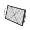X-Marks Fire Pit Grill Grate, Rectangle Cooking Grate, Heavy Duty Steel Campfire BBQ Grill Grid with Handle & Support X Wire, Portable Camping Cookware for Outside Party Gathering, 32 Inch Black - Image 9