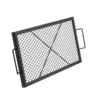 X-Marks Fire Pit Grill Grate, Rectangle Cooking Grate, Heavy Duty Steel Campfire BBQ Grill Grid with Handle & Support X Wire, Portable Camping Cookware for Outside Party Gathering, 32 Inch Black - Image 10