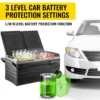 Portable Car Freezer, 100 Quart Portable Refrigerator Freezer, 95L Dual Storage Zone Camping Freezer, -4~68 12 Volt Fridge Freezer, Car Freezer for Car and Home Use, DC 12/24V, AC 100-240V - Image 4