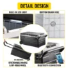 Portable Car Freezer, 100 Quart Portable Refrigerator Freezer, 95L Dual Storage Zone Camping Freezer, -4~68 12 Volt Fridge Freezer, Car Freezer for Car and Home Use, DC 12/24V, AC 100-240V - Image 5