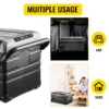 Portable Car Freezer, 100 Quart Portable Refrigerator Freezer, 95L Dual Storage Zone Camping Freezer, -4~68 12 Volt Fridge Freezer, Car Freezer for Car and Home Use, DC 12/24V, AC 100-240V - Image 6