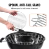 21 Inch Cooking Grate for 21 inch Kettle Grill, Round Replacement Charcoal Grates, Iron Gas Grill Replacement Parts for Outdoor Cooking, Barbecue Camping, Picnic, Patio and Backyard, Silver - Image 3