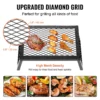Folding Campfire Grill, Heavy Duty Steel Mesh Grate, 18" Portable Camping Grates Over Fire Pit, Camp Fire Cooking Equipment with Legs Carrying Bag, Grilling Rack for Outdoor Open Flame Cooking - Image 4