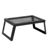 Folding Campfire Grill, Heavy Duty Steel Mesh Grate, 18" Portable Camping Grates Over Fire Pit, Camp Fire Cooking Equipment with Legs Carrying Bag, Grilling Rack for Outdoor Open Flame Cooking - Image 8