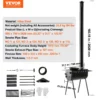 Wood Stove, 118 inch, Alloy Steel Camping Tent Stove, Portable Wood Burning Stove with Chimney Pipes & Gloves, 3000inFirebox Hot Tent Stove for Outdoor Cooking and Heating with 8 Pipes - Image 6