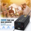 Pure Sine Wave Inverter, 5000 Watt, Power Inverter, DC 12V to AC 120V Car Inverter, with LCD Display, USB Port and Remote Controller, Power Converter for Car RV Truck Solar System Travel Camping - Image 11