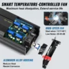 Pure Sine Wave Inverter, 5000 Watt, Power Inverter, DC 12V to AC 120V Car Inverter, with LCD Display, USB Port and Remote Controller, Power Converter for Car RV Truck Solar System Travel Camping - Image 15