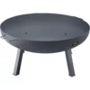 Fire Pit Bowl, 34-Inch Diameter Round Carbon Steel Fire Bowl, Wood Burning for Outdoor Patios, Backyards & Camping Uses, with A Drain Hole, Portable Handles and A Firewood Stick, Black - Image 19