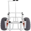 Beach Fishing Cart, 350 lbs Load Capacity, Fish and Marine Cart with Two 16" Big Wheels PU Balloon Tires for Sand, Heavy-Duty Aluminum Pier Wagon Trolley with 8 Rod Holders for Fishing, Picnic - Image 10