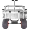 Beach Fishing Cart, 500 lbs Load Capacity, Fish and Marine Cart with Four 13" Big Wheels PU Balloon Tires for Sand, Heavy-Duty Aluminum Pier Wagon Trolley with 6 Rod Holders for Fishing, Picnic - Image 10