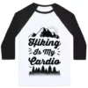 HIKING IS MY CARDIO UNISEX CLASSIC BASEBALL TEE