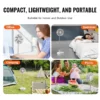 Portable Fan Rechargeable 13 inch, Battery Powered Fan with LED Lantern, 4 Speeds Adjustable & 45/90Automatic Swivel & Timer , USB Battery Operated Fans for Travel Bedroom Home Camping Office - Image 5