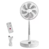 Portable Fan Rechargeable 13 inch, Battery Powered Fan with LED Lantern, 4 Speeds Adjustable & 45/90Automatic Swivel & Timer , USB Battery Operated Fans for Travel Bedroom Home Camping Office - Image 8
