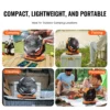 Portable Fan Rechargeable 13 inch, Battery Powered Fan with LED Lantern, 4 Speeds Adjustable & 45/90Automatic Swivel & Timer , USB Battery Operated Fans for Travel Bedroom Home Camping Office - Image 15