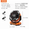 Portable Fan Rechargeable 13 inch, Battery Powered Fan with LED Lantern, 4 Speeds Adjustable & 45/90Automatic Swivel & Timer , USB Battery Operated Fans for Travel Bedroom Home Camping Office - Image 16