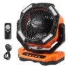 Portable Fan Rechargeable 13 inch, Battery Powered Fan with LED Lantern, 4 Speeds Adjustable & 45/90Automatic Swivel & Timer , USB Battery Operated Fans for Travel Bedroom Home Camping Office - Image 18