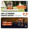 Portable Fan Rechargeable 8 inch, Battery Powered Fan with LED Lantern, 4 Speeds Adjustable Portable Small Table Fan Personal, USB Battery Operated Fans for Travel Bedroom Home Camping Office - Image 3