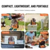 Portable Fan Rechargeable 8 inch, Battery Powered Fan with LED Lantern, 4 Speeds Adjustable Portable Small Table Fan Personal, USB Battery Operated Fans for Travel Bedroom Home Camping Office - Image 5