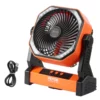 Portable Fan Rechargeable 8 inch, Battery Powered Fan with LED Lantern, 4 Speeds Adjustable Portable Small Table Fan Personal, USB Battery Operated Fans for Travel Bedroom Home Camping Office - Image 8