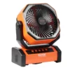 Portable Fan Rechargeable 8 inch, Battery Powered Fan with LED Lantern, 4 Speeds Adjustable Portable Small Table Fan Personal, USB Battery Operated Fans for Travel Bedroom Home Camping Office - Image 9