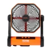 Portable Fan Rechargeable 8 inch, Battery Powered Fan with LED Lantern, 4 Speeds Adjustable Portable Small Table Fan Personal, USB Battery Operated Fans for Travel Bedroom Home Camping Office - Image 10