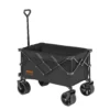Collapsible Folding Wagon, 113 L Beach Wagon Cart with All-Terrain Wheels, Heavy Duty Folding Wagon Cart Max 250 lbs with Drink Holders, Sports Wagon for Camping, Shopping, Garden - Image 8