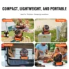 Portable Fan Rechargeable 9 inch, Battery Powered Fan with LED Lantern, 4 Speeds Adjustable & 45/90Automatic Swivel & Timer , USB Battery Operated Fans for Travel Bedroom Home Camping Office - Image 5