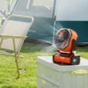 Portable Fan Rechargeable 9 inch, Battery Powered Fan with LED Lantern, 4 Speeds Adjustable & 45/90Automatic Swivel & Timer , USB Battery Operated Fans for Travel Bedroom Home Camping Office - Image 7