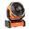 Portable Fan Rechargeable 9 inch, Battery Powered Fan with LED Lantern, 4 Speeds Adjustable & 45/90Automatic Swivel & Timer , USB Battery Operated Fans for Travel Bedroom Home Camping Office - Image 9