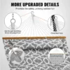 Double Quilted Fabric Hammock, 12 FT Double Hammock with Hardwood Spreader Bars, 2 Person Quilted Hammock with Detachable Pillow and Chains for Camping Outdoor Patio Yard Beach, 480 lbs Capacity - Image 4