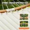 Double Quilted Fabric Hammock, 12 FT Double Hammock with Curved Spreader Bars, 2 Person Quilted Hammock with Detachable Pillow and Chains for Camping Outdoor Patio Yard Beach, 480 lbs Capacity - Image 3