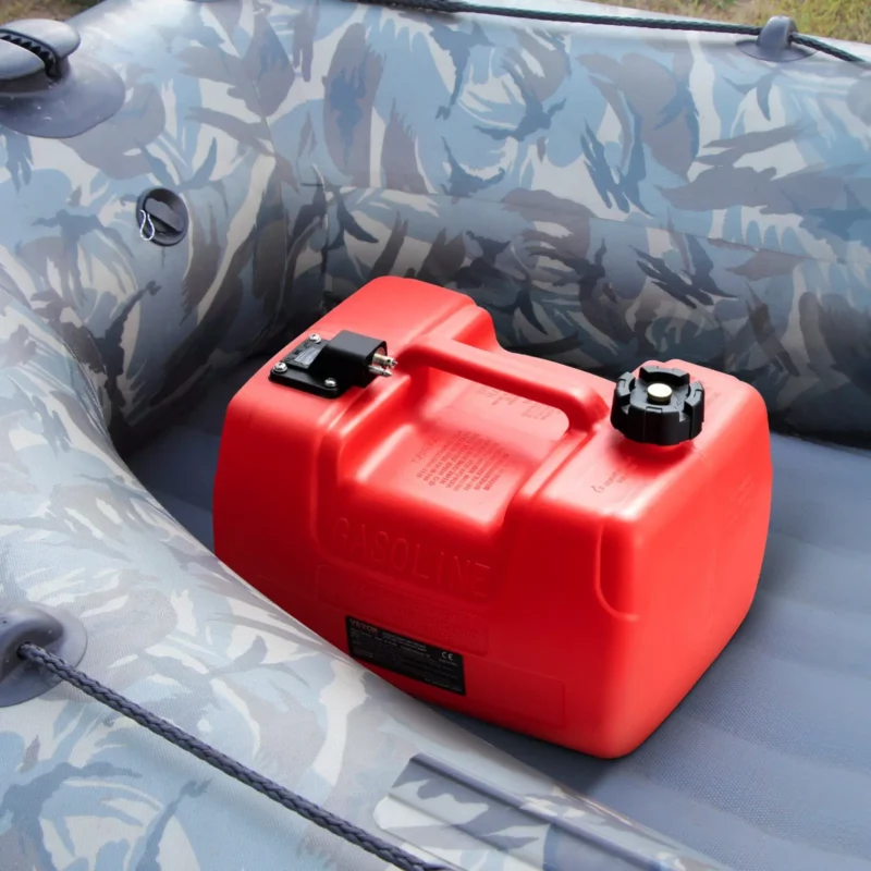 VEVOR Marine Fuel Tank, 3.17 Gallon/12L, Portable Boat Fuel Gas Tank for Outboard Engine Boats, Plastic Outboard Marine Boat Fuel Tank with Hose, Easy to Carry for Yacht, Fishing Boat, Deck Boat, Red - Image 7