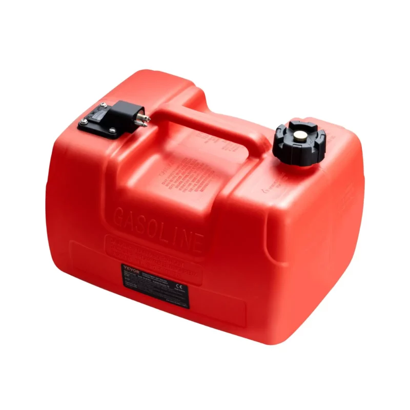 VEVOR Marine Fuel Tank, 3.17 Gallon/12L, Portable Boat Fuel Gas Tank for Outboard Engine Boats, Plastic Outboard Marine Boat Fuel Tank with Hose, Easy to Carry for Yacht, Fishing Boat, Deck Boat, Red - Image 8