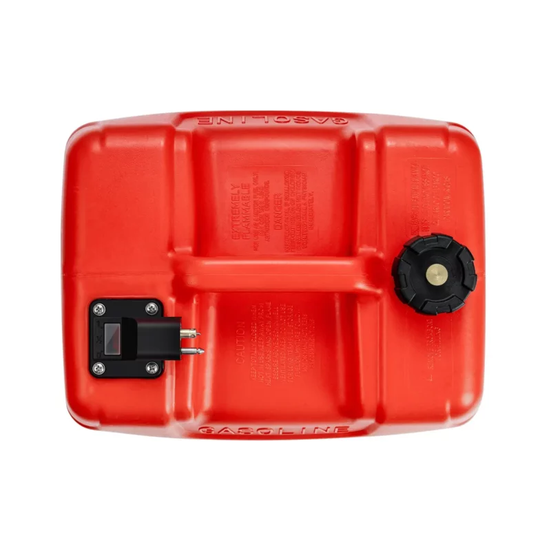 VEVOR Marine Fuel Tank, 3.17 Gallon/12L, Portable Boat Fuel Gas Tank for Outboard Engine Boats, Plastic Outboard Marine Boat Fuel Tank with Hose, Easy to Carry for Yacht, Fishing Boat, Deck Boat, Red - Image 10