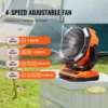 Portable Fan Rechargeable 13 inch, Battery Powered Fan with LED Lantern, 4 Speeds Adjustable & 45/90Automatic Swivel & Timer , USB Battery Operated Fans for Travel Bedroom Home Camping Office - Image 22