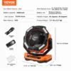 Portable Fan Rechargeable 13 inch, Battery Powered Fan with LED Lantern, 4 Speeds Adjustable & 45/90Automatic Swivel & Timer , USB Battery Operated Fans for Travel Bedroom Home Camping Office - Image 26