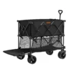 Foldable Double Decker Wagon, 400L Collapsible Wagon Cart with All-Terrain Wheels, Heavy Duty Folding Wagon Cart 450 lbs Weight Capacity for Camping, Shopping, Garden, 52" Extra Long Extender - Image 19