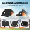 Stadium Seat with Back Support, Wide Bleacher Seat Back, Folding Padded Cushion Stadium Chair, Portable Reclining Chair with Hook Pocket Cupholder, Ideal for Sport Event Beach Camping Concert - Image 3