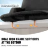 Stadium Seat with Back Support, Wide Bleacher Seat Back, Folding Padded Cushion Stadium Chair, Portable Reclining Chair with Hook Pocket Cupholder, Ideal for Sport Event Beach Camping Concert - Image 4
